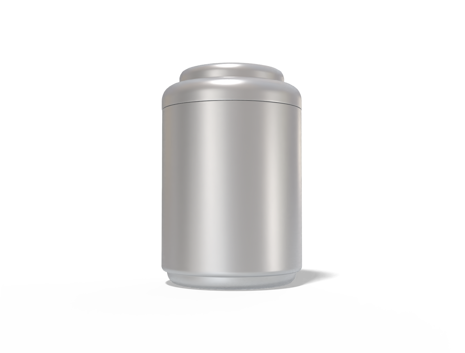 Tea tin can — Matte metal