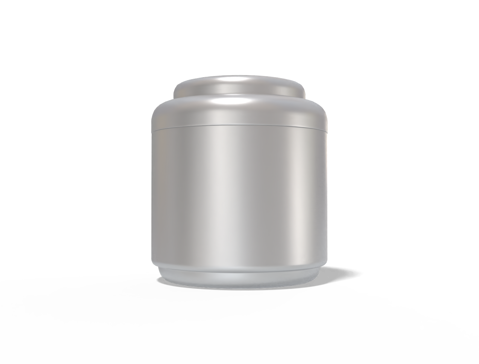 Tea tin can — Matte metal