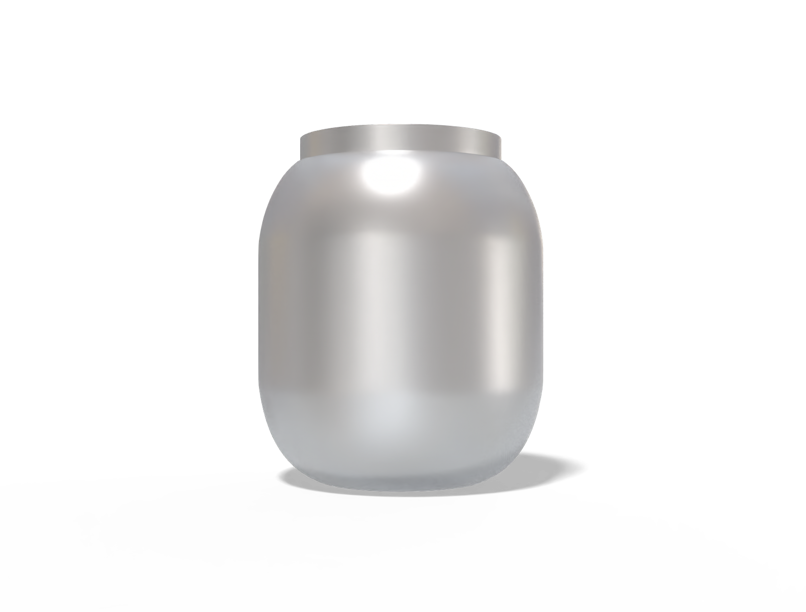 Tea tin can — Matte metal