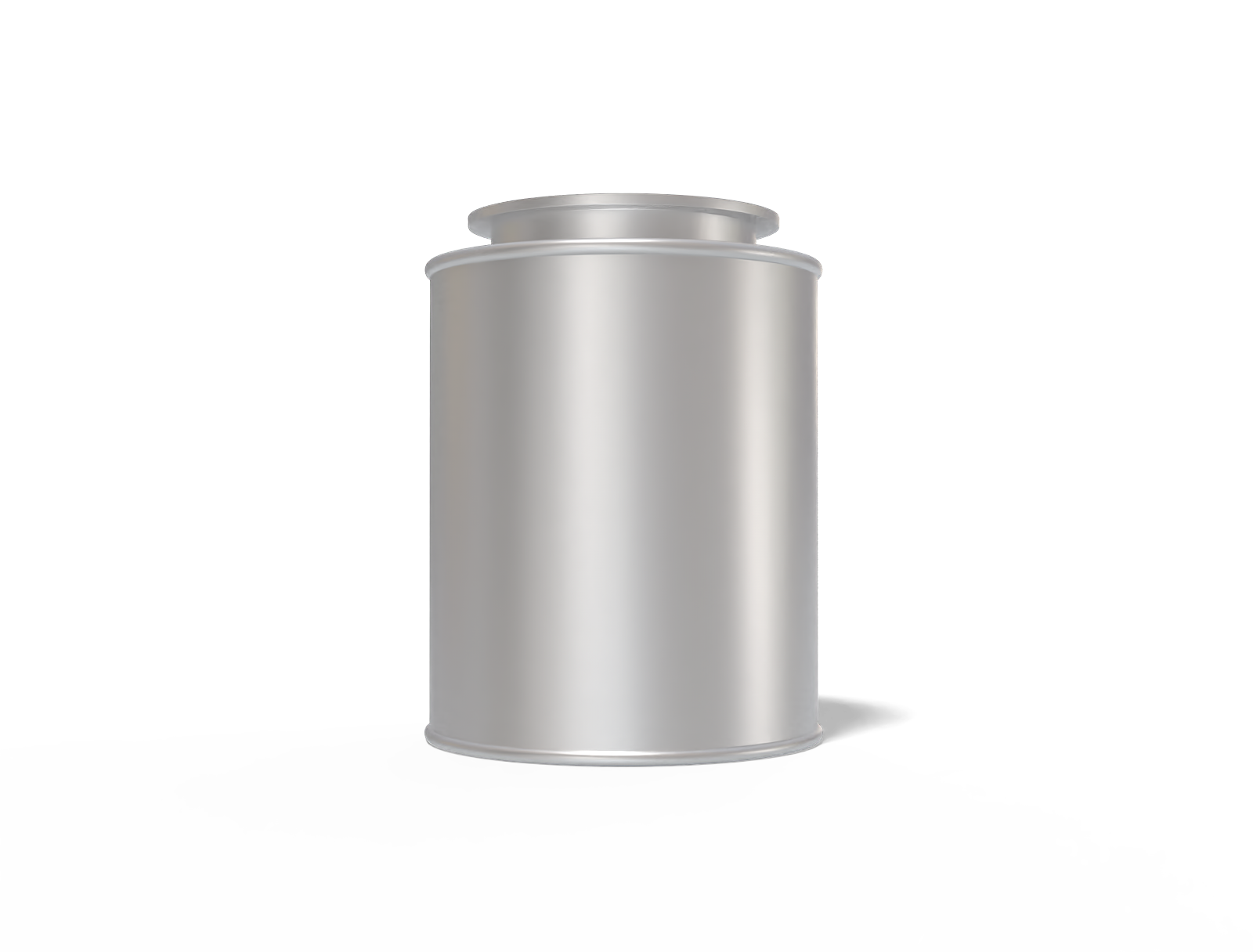 Tea tin can — Matte metal