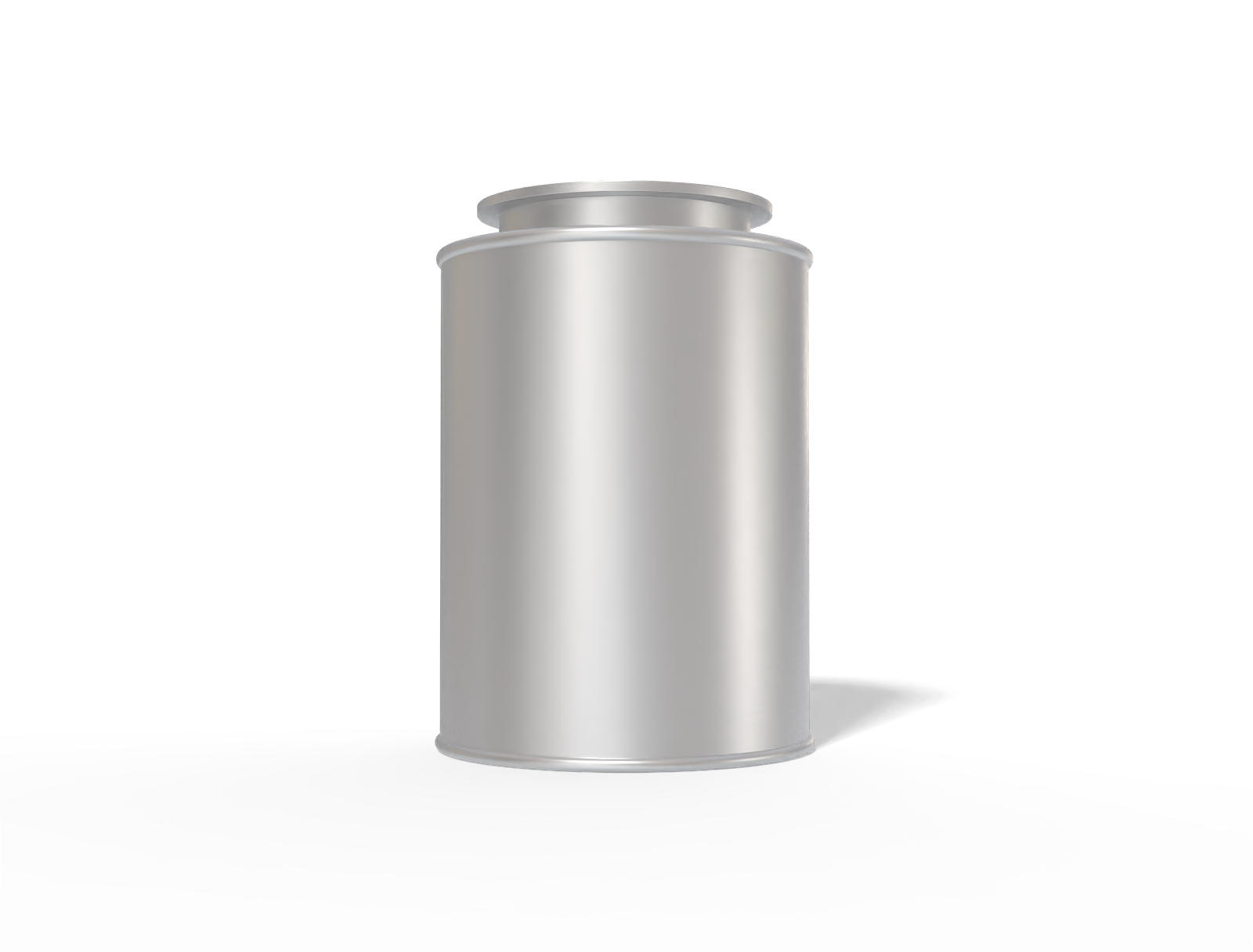 Tea tin can — Matte metal