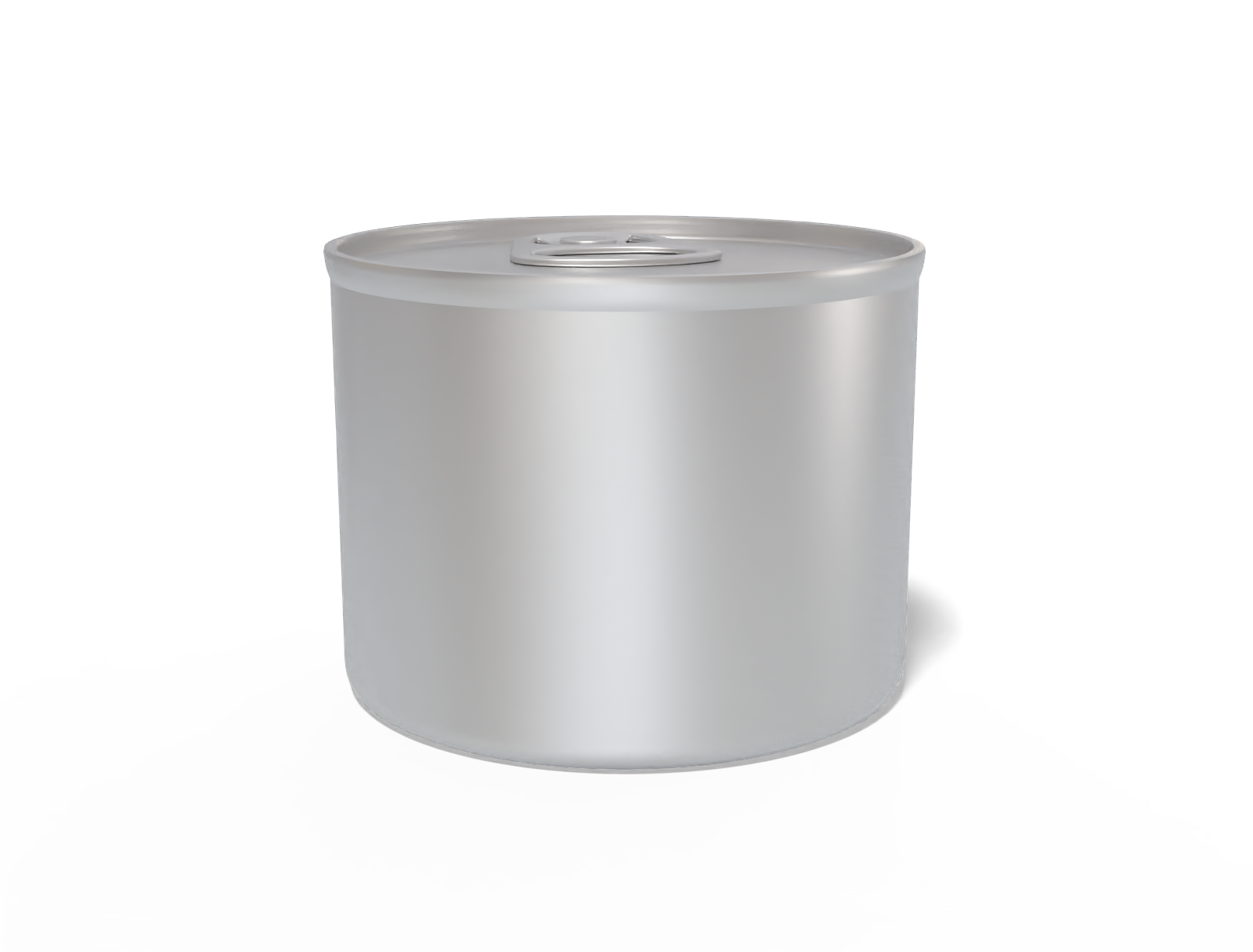 275 ml food tin can — Matte metal