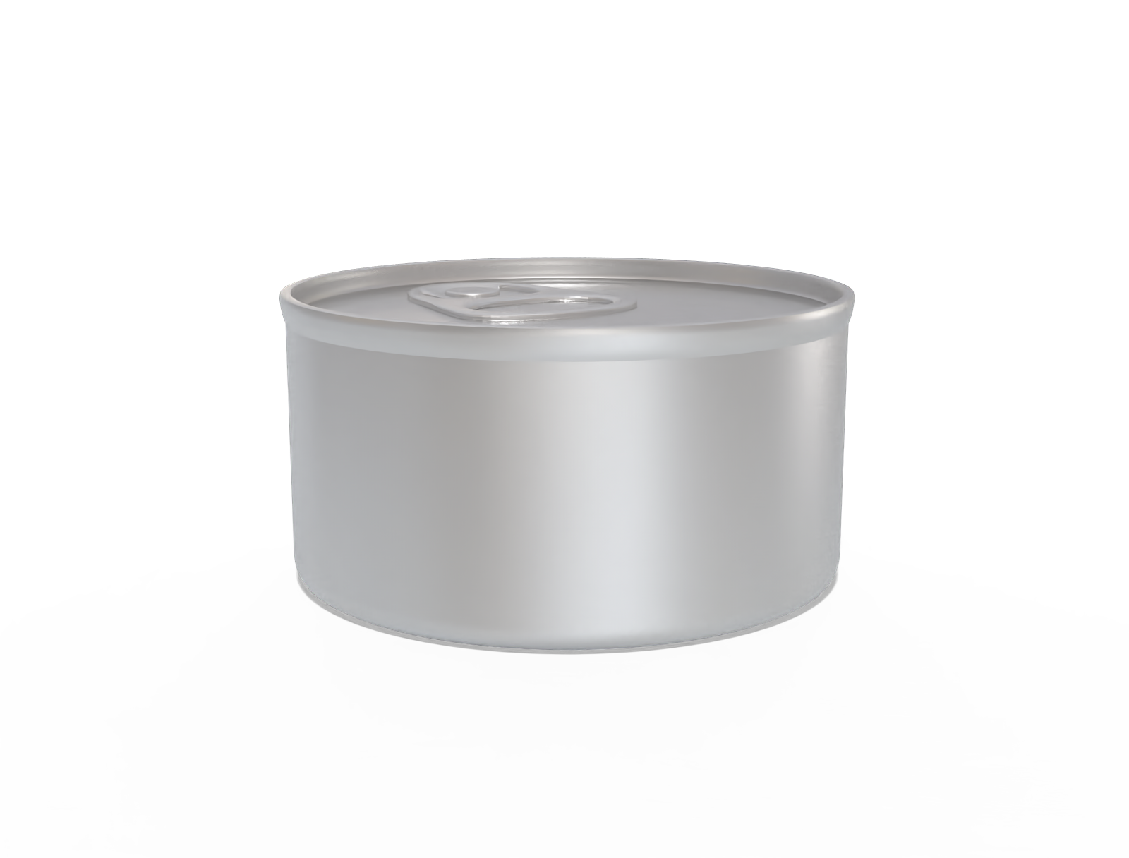 185 ml round tin can — Matte metal
