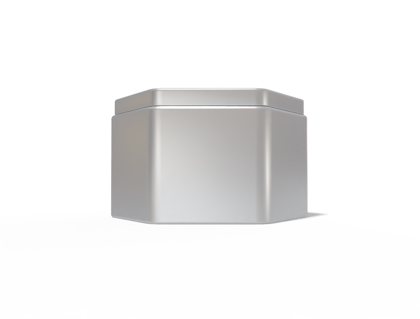 Tea tin can — Matte metal