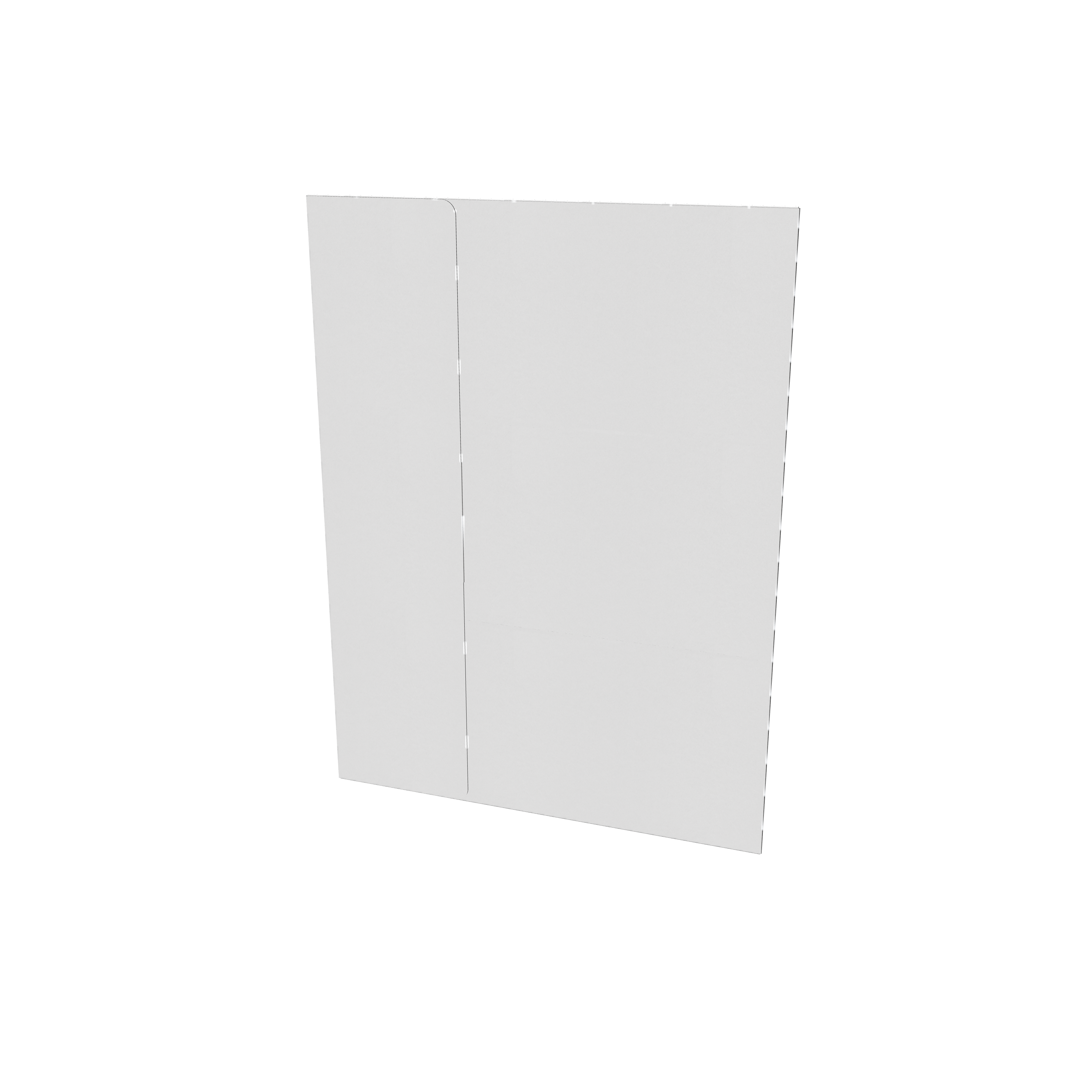 Three flap folder — 300 gsm white paperboard(0.42mm)