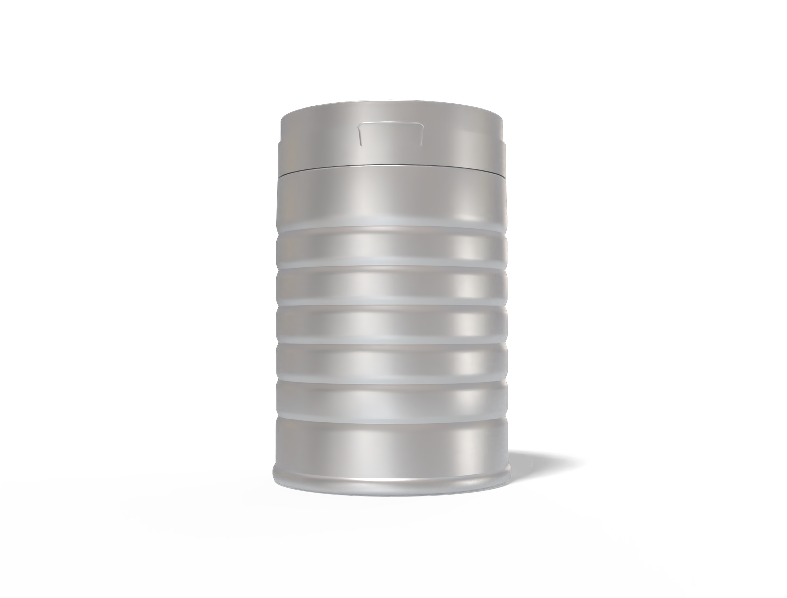 Square tin can — Matte metal