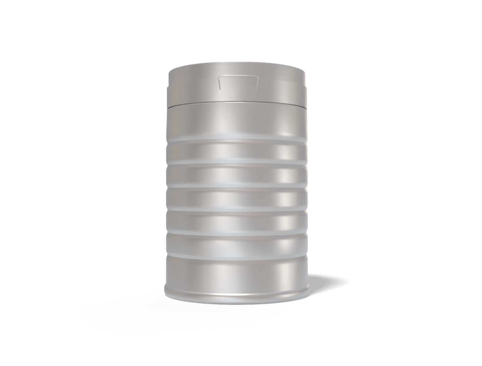 Powder tin can — Matte metal