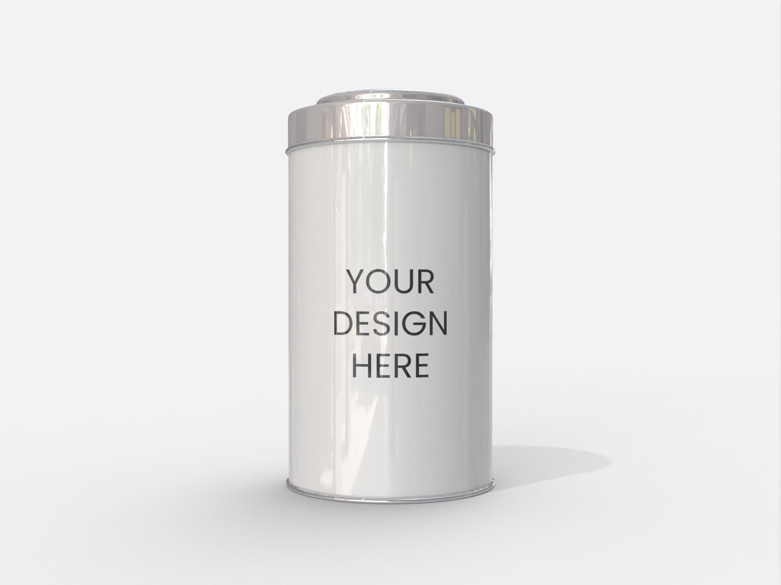 Tea tin can — Matte metal