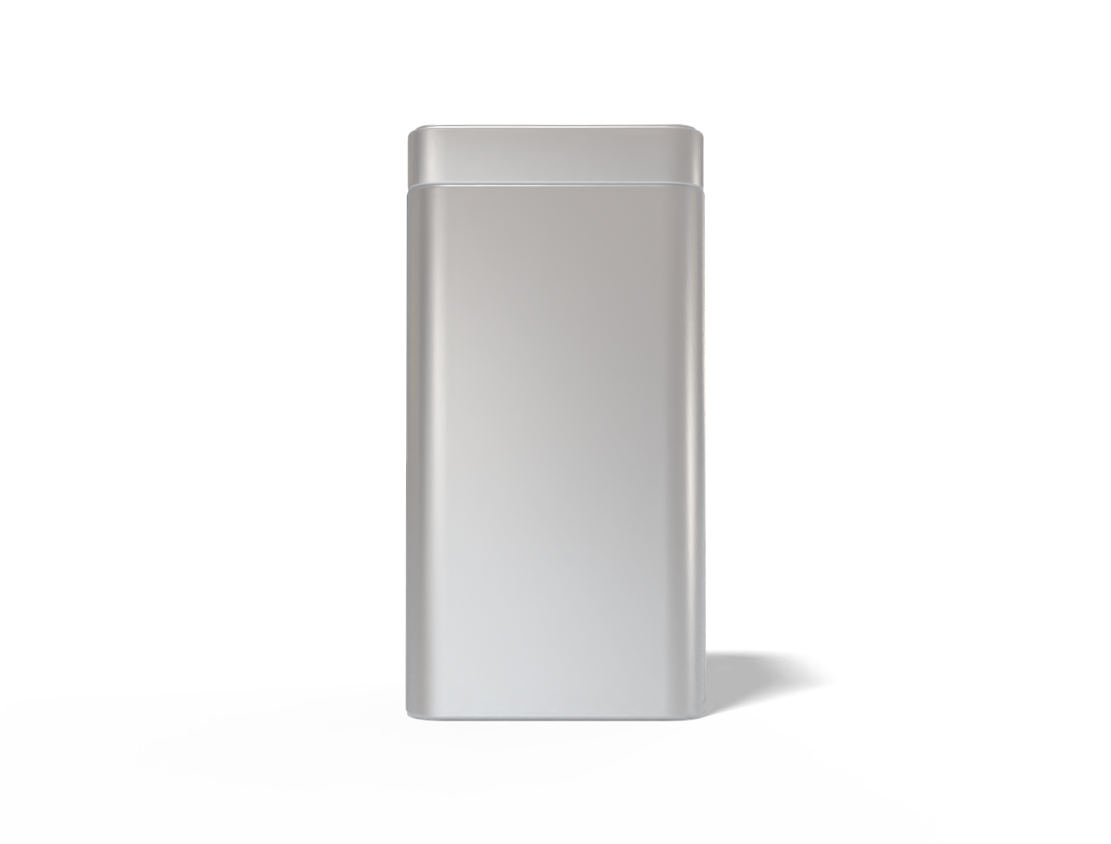 Tea tin can — Matte metal