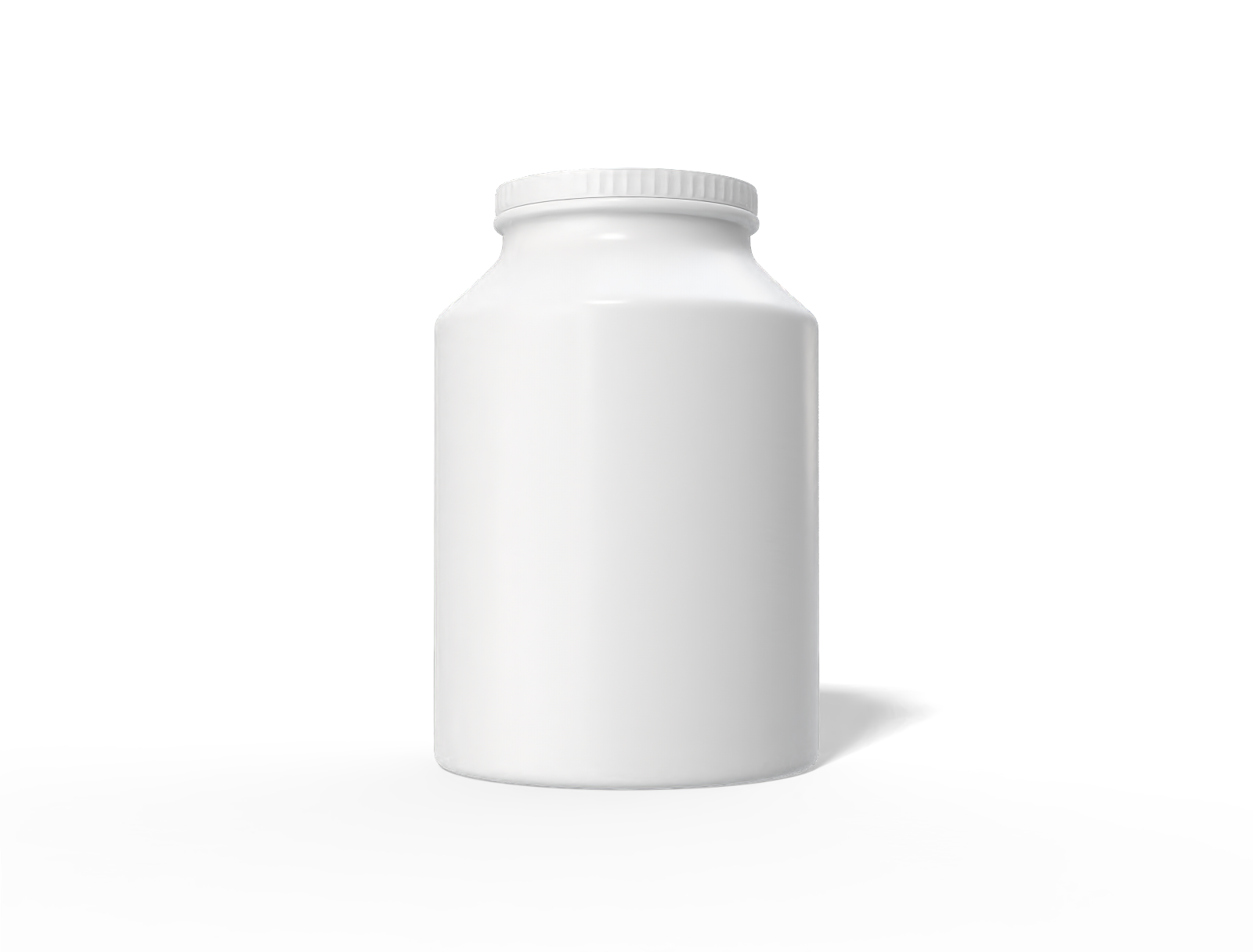 Round tea tin can — Glossy ceramic