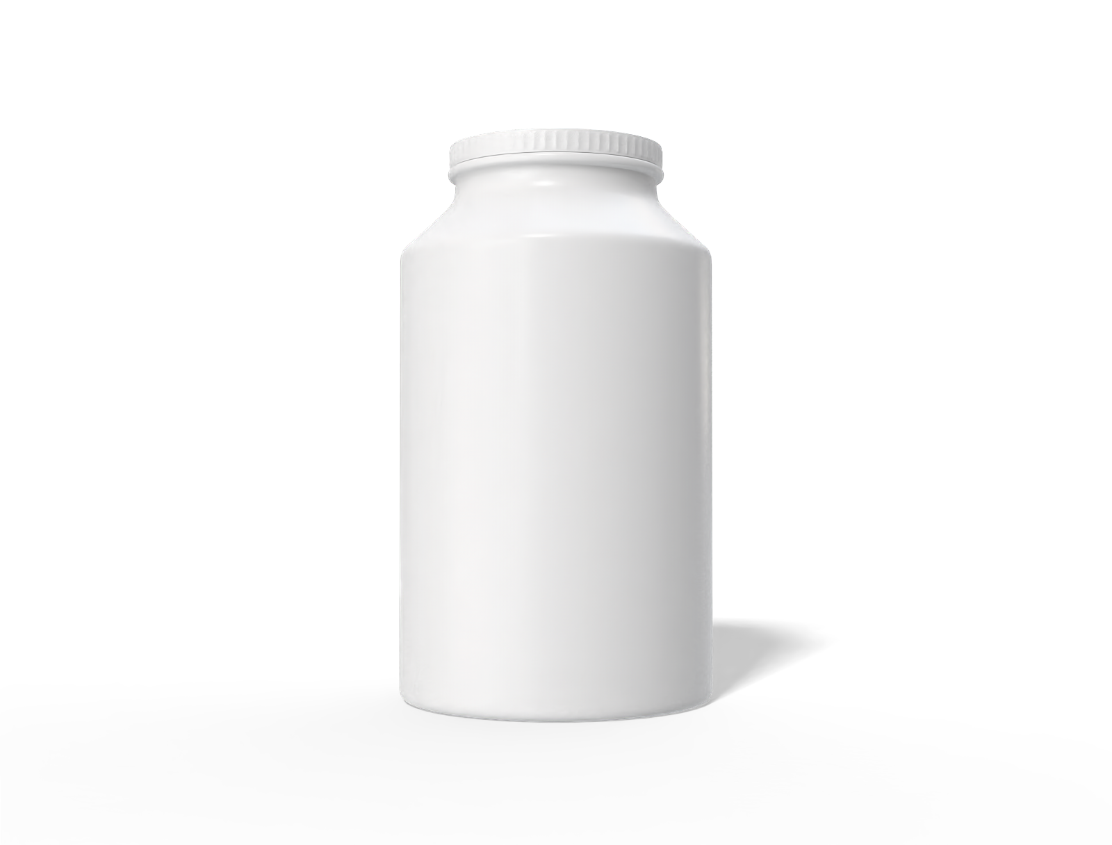 Round tea tin can — Glossy ceramic