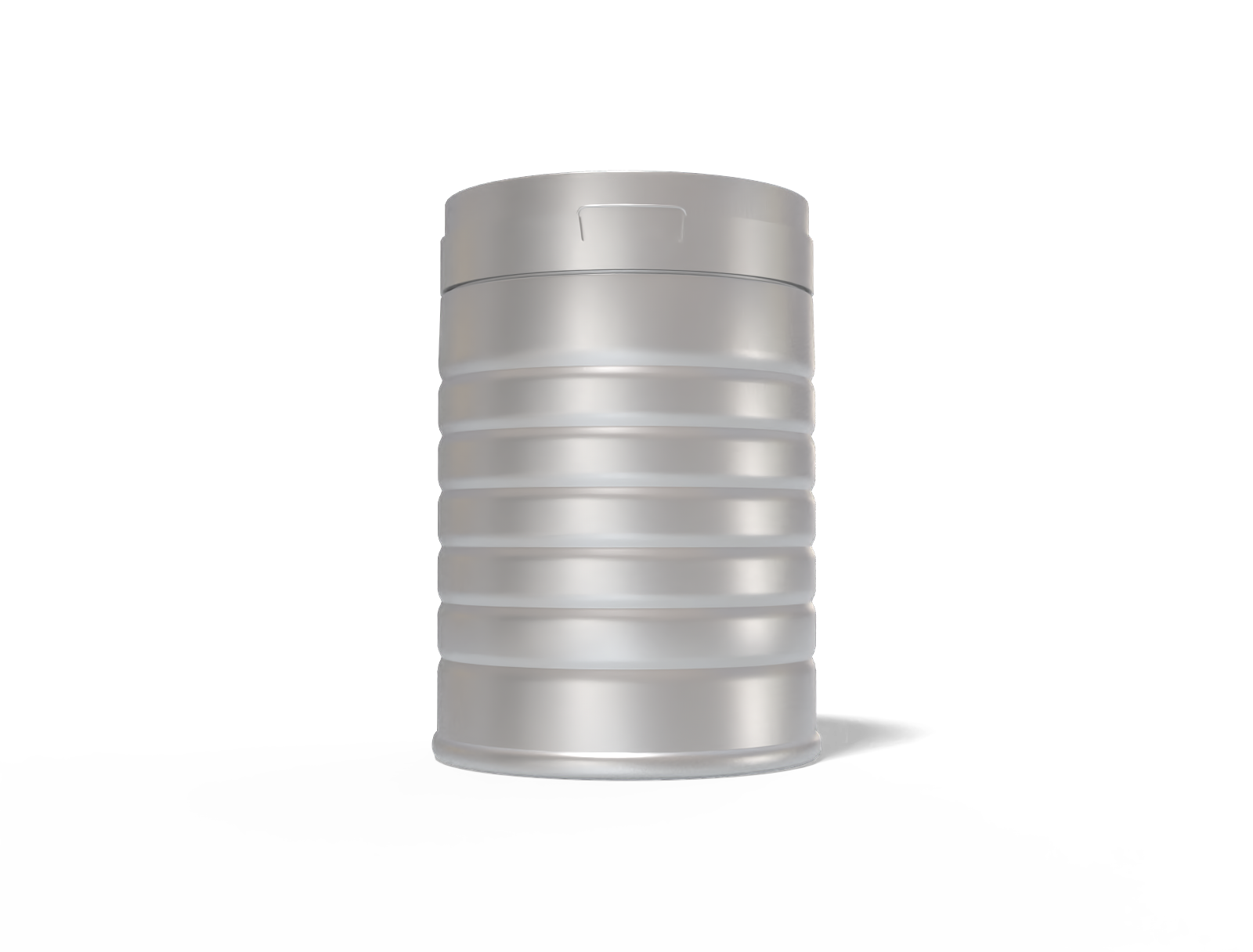 Square tin can — Matte metal