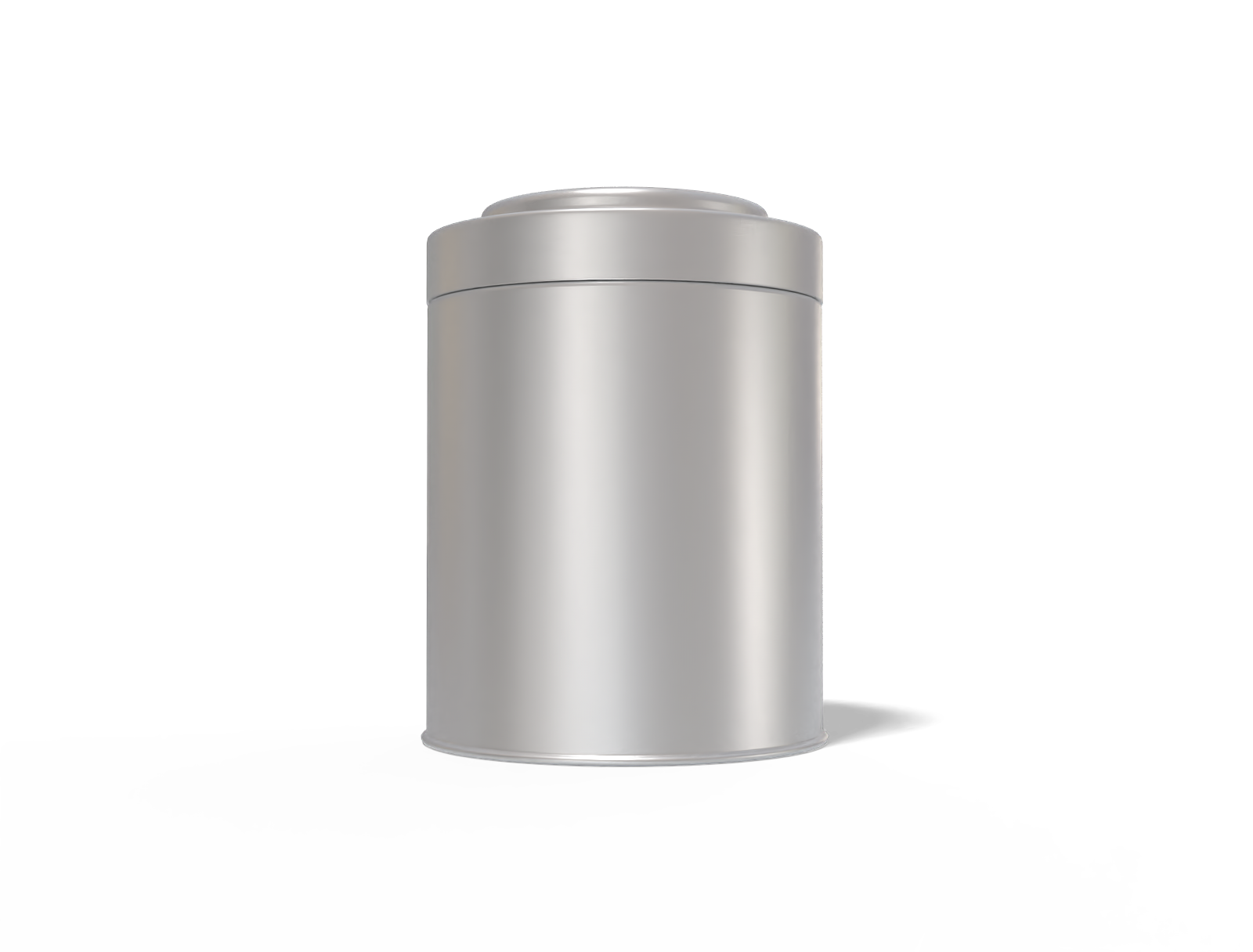 Tea tin can — Matte metal