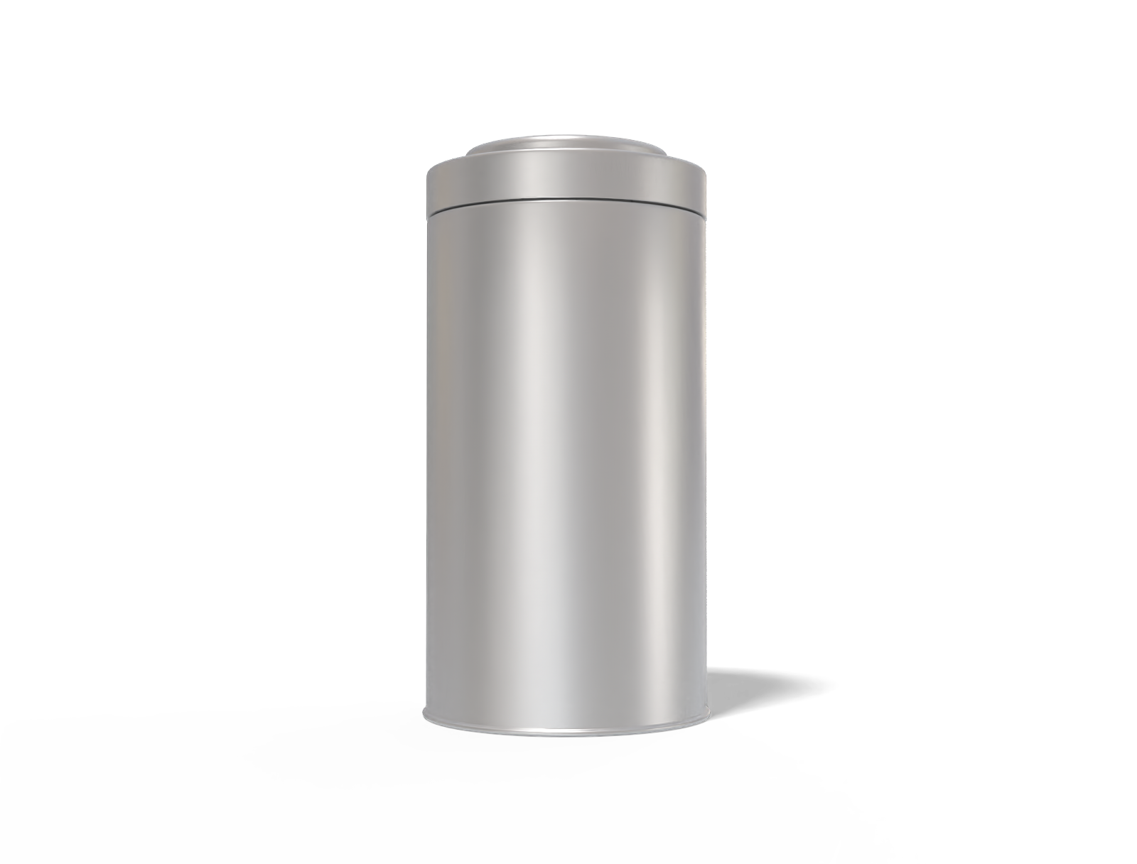 Tea tin can — Matte metal