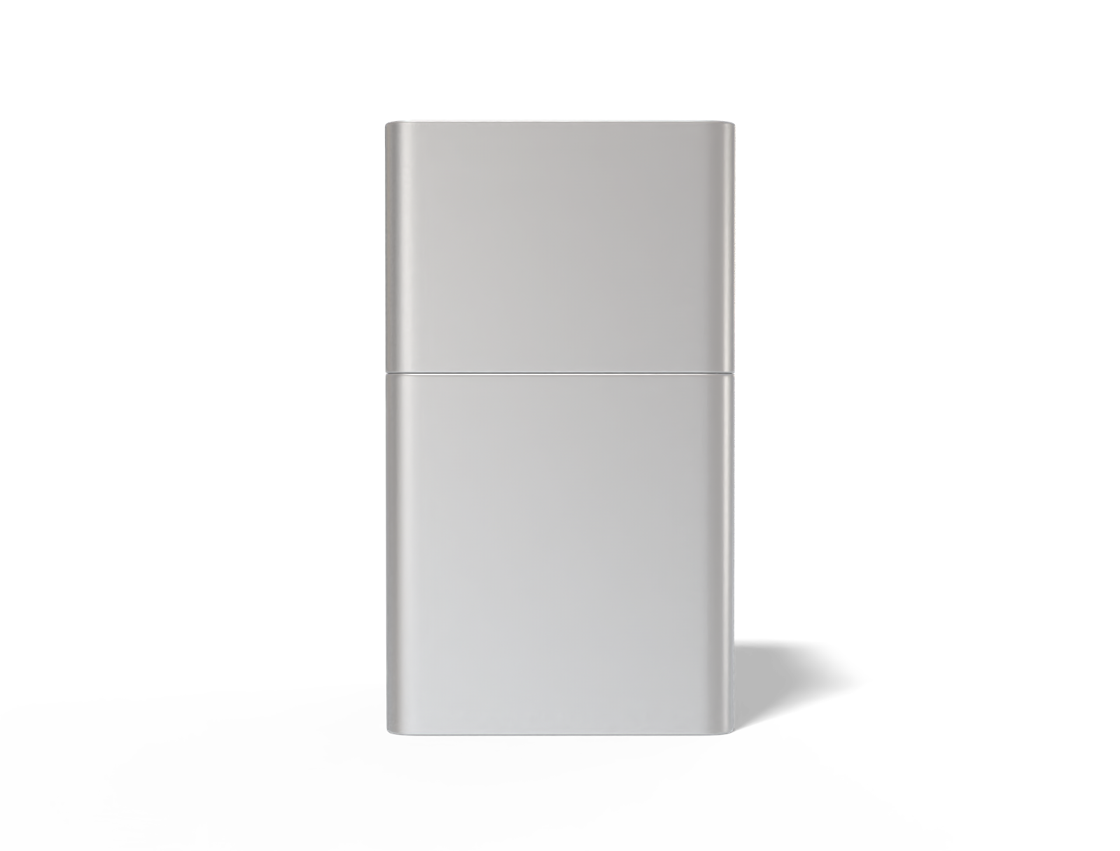 Square tin can — Matte metal