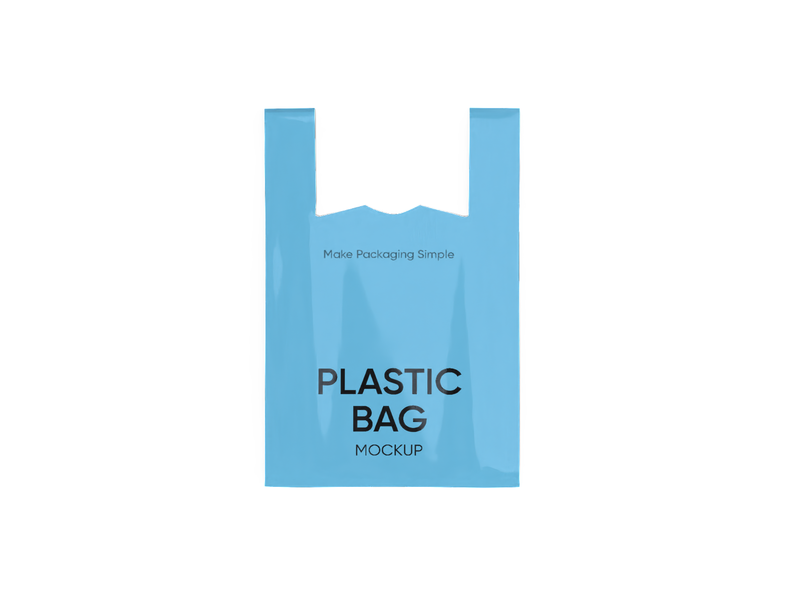 T-shirt bag — Glossy plastic