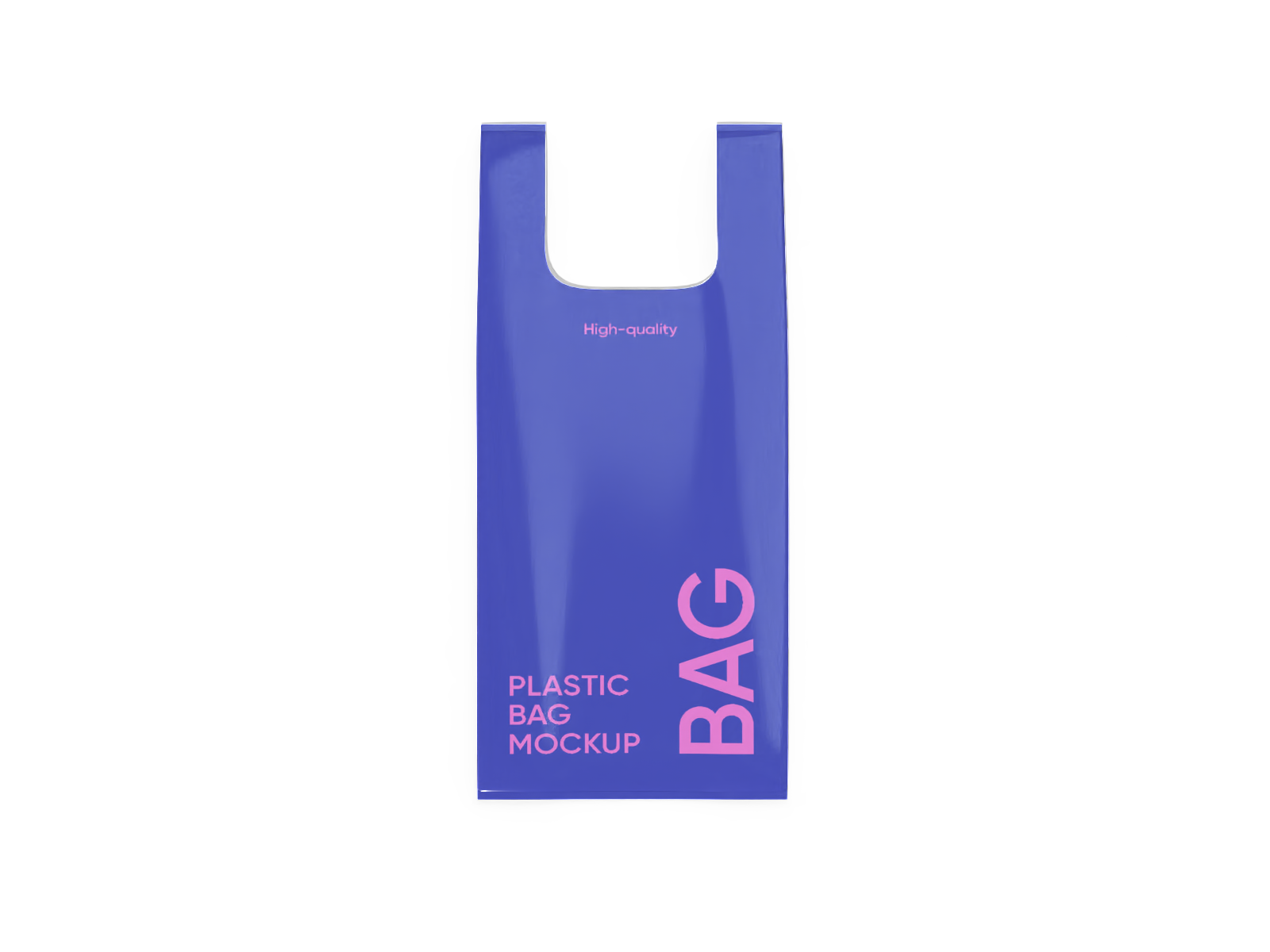 T-shirt bag — Glossy plastic