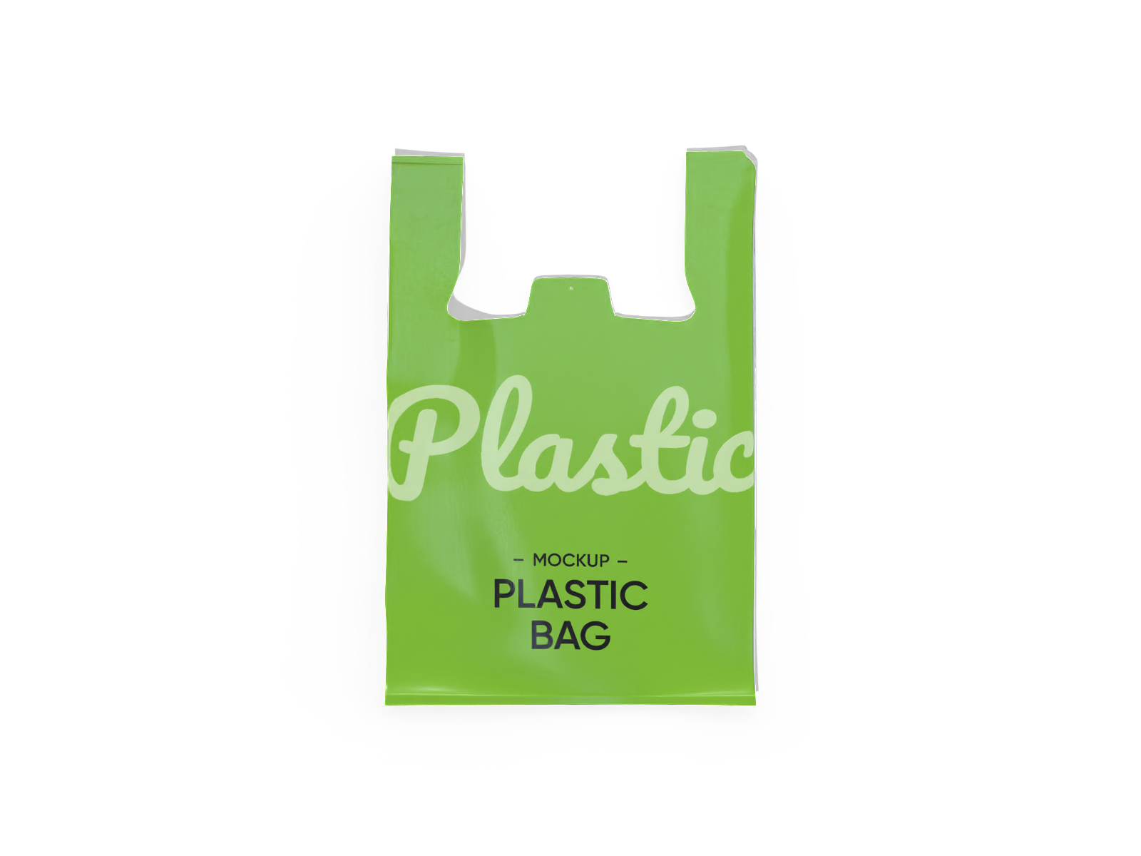 T-shirt bag — Glossy plastic