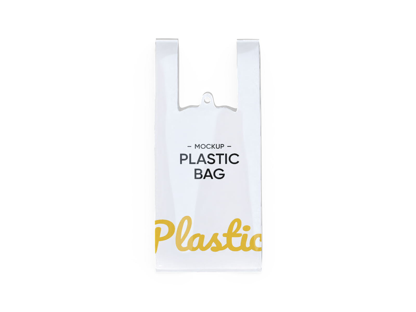 T-shirt bag — Glossy plastic