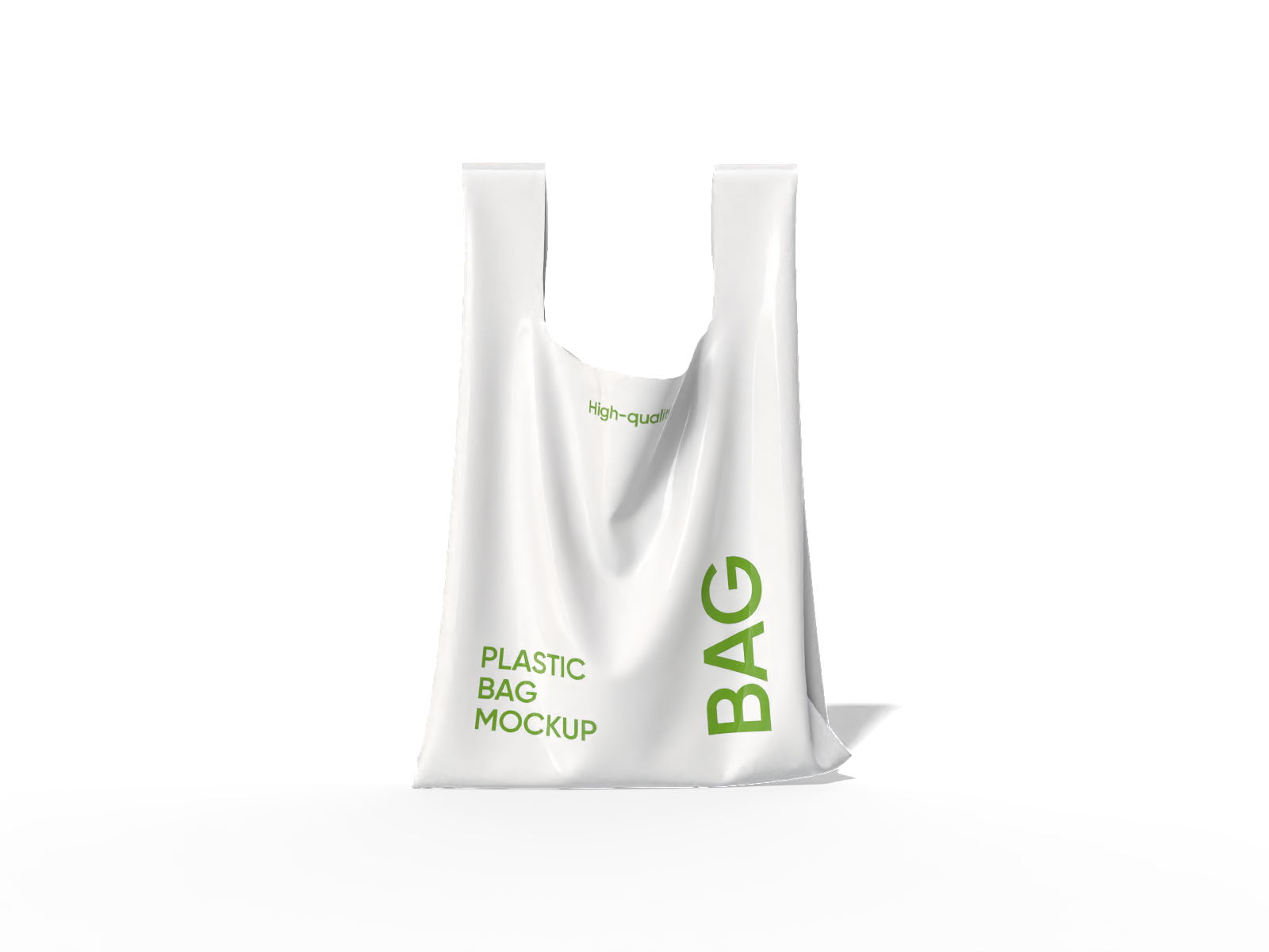 T-shirt bag — Glossy plastic