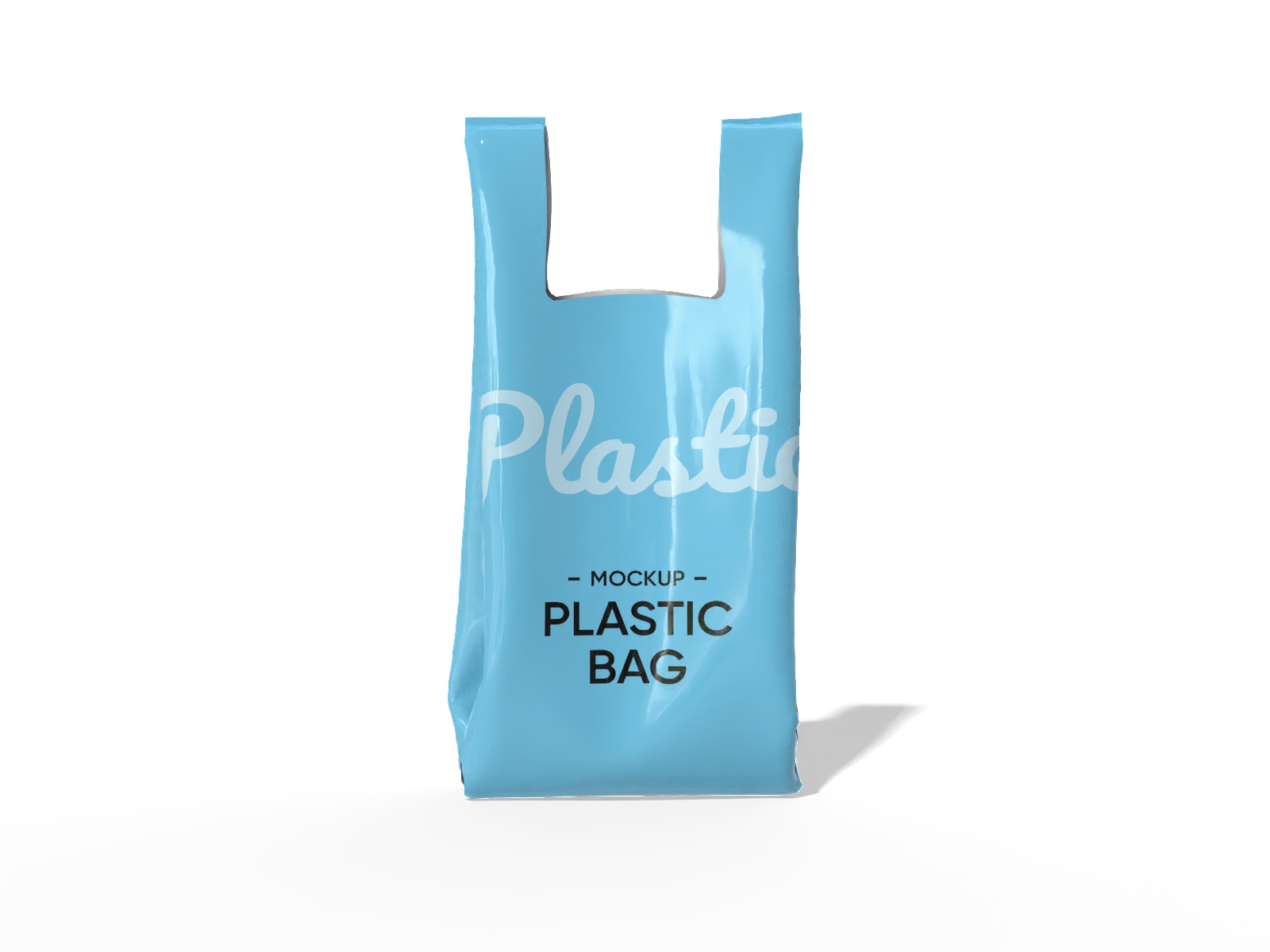 T-shirt bag — Glossy plastic