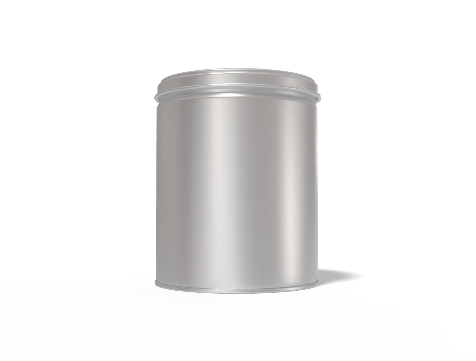 Tea tin can — Matte metal