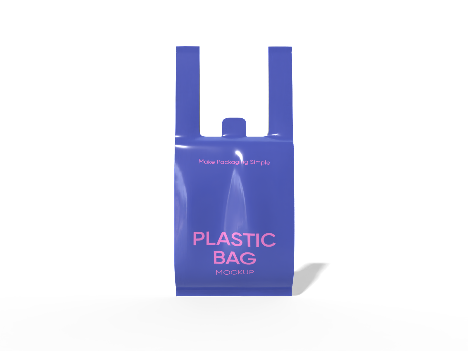 T-shirt bag — Glossy plastic