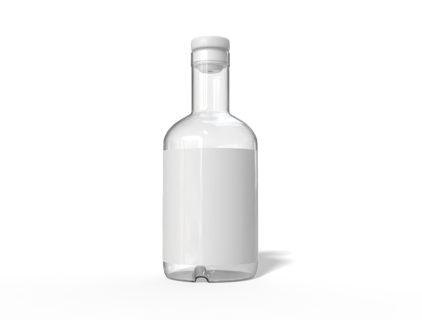 500 ml liquor Bottle — Glossy glass