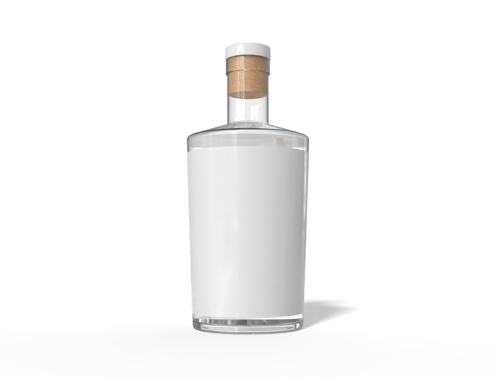750 ml whisky bottle — Glossy glass