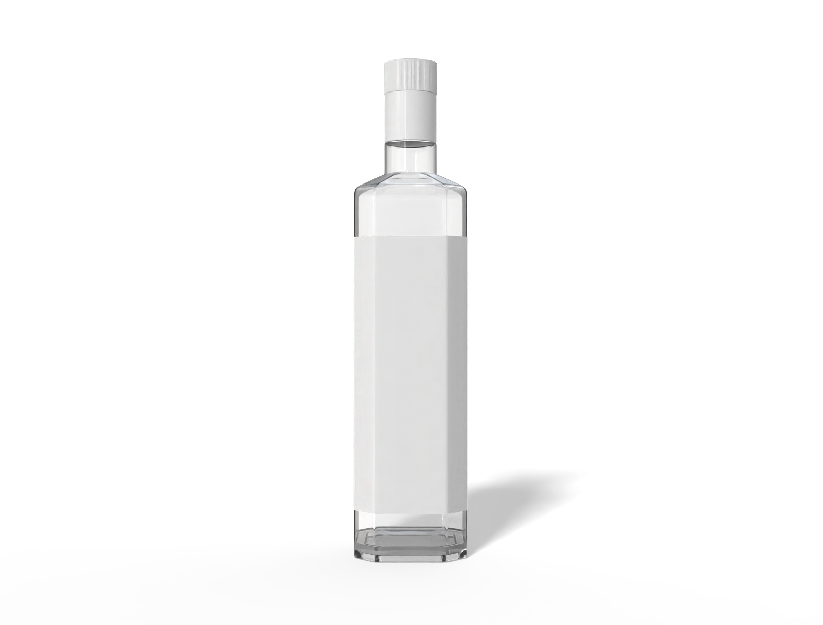 500 ml oil bottle — Glossy glass