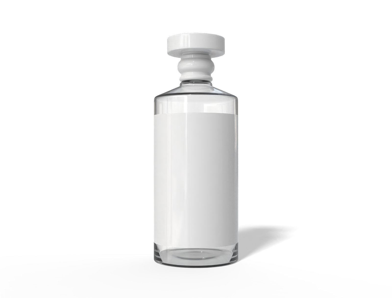 500 ml liquor bottle product — Glossy glass