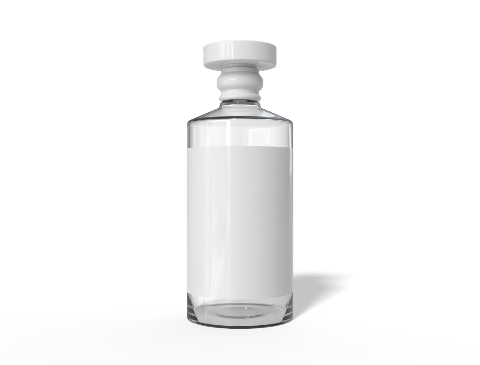 125 ml vodka bottle — Glossy glass