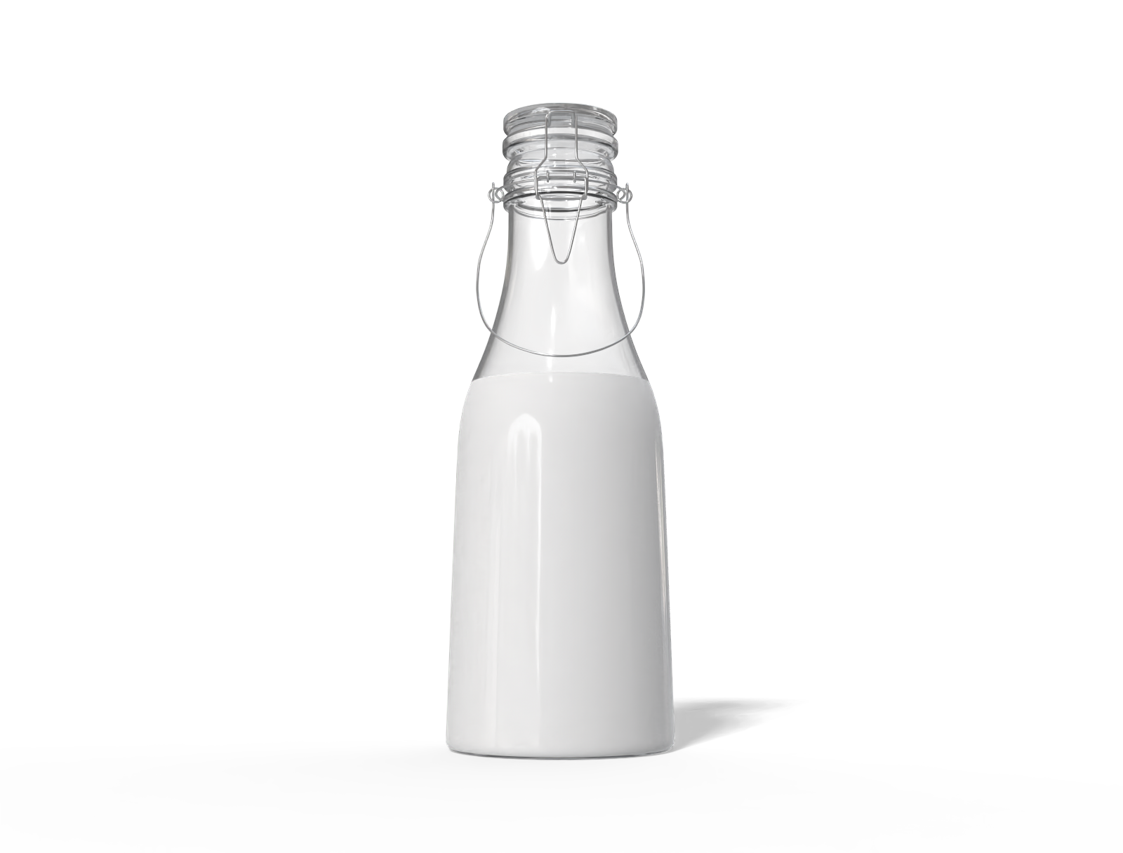 1 L glass bottle — Glossy glass