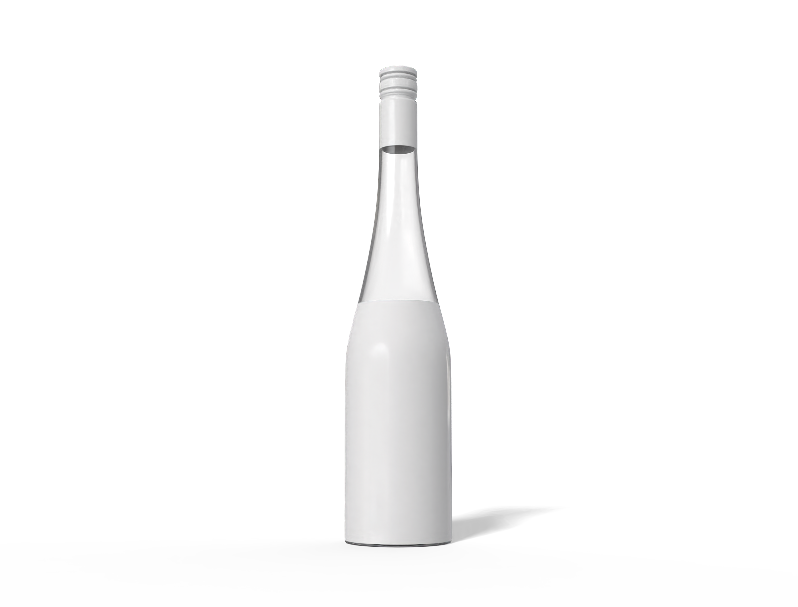 750 ml wine bottle — Glossy glass