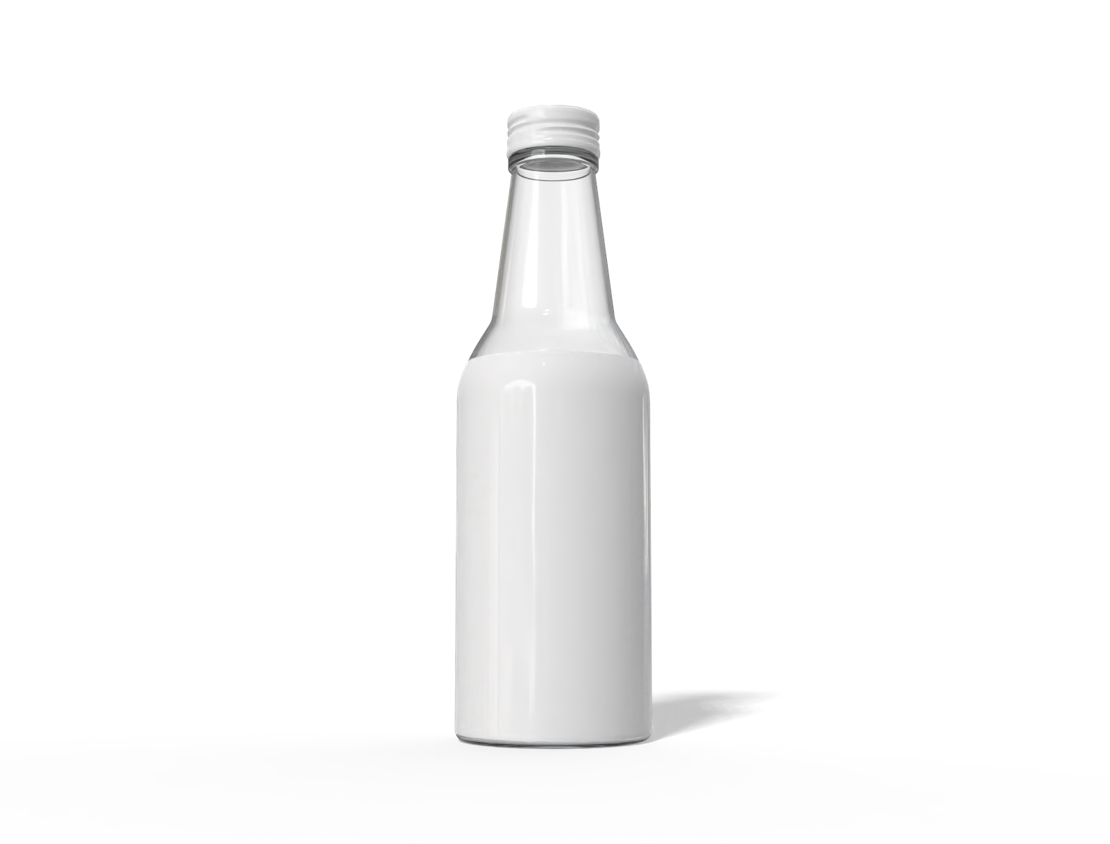 Juice bottle — Glossy glass