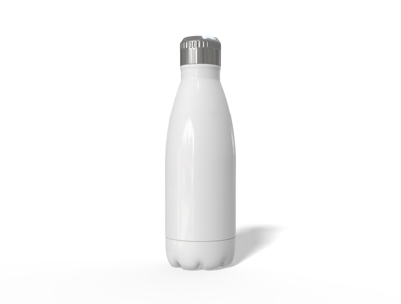 250 ml steel bottle — Glossy metal