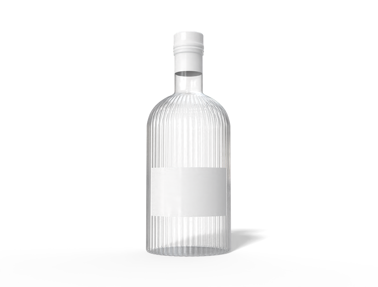 750 ml liquor bottle — Glossy glass