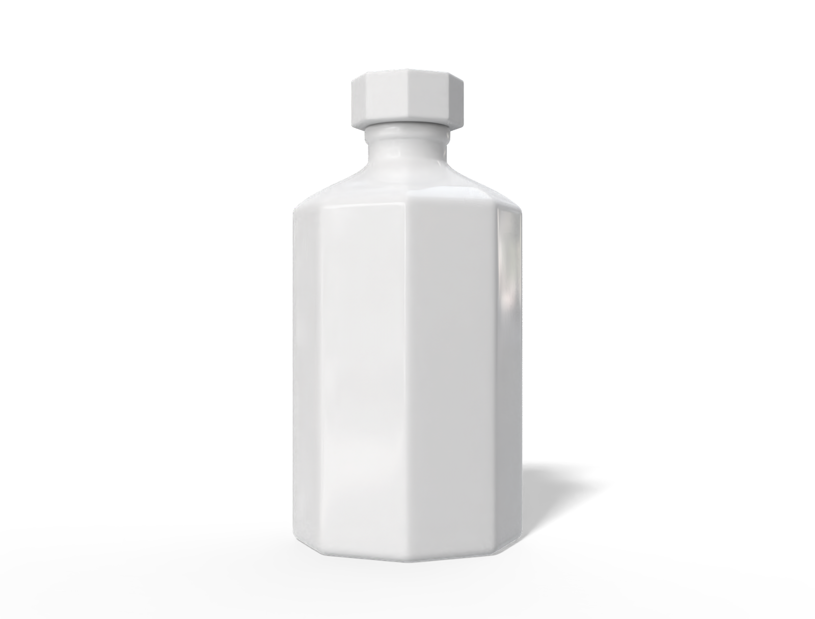 500 ml liquor bottle — Glossy ceramic