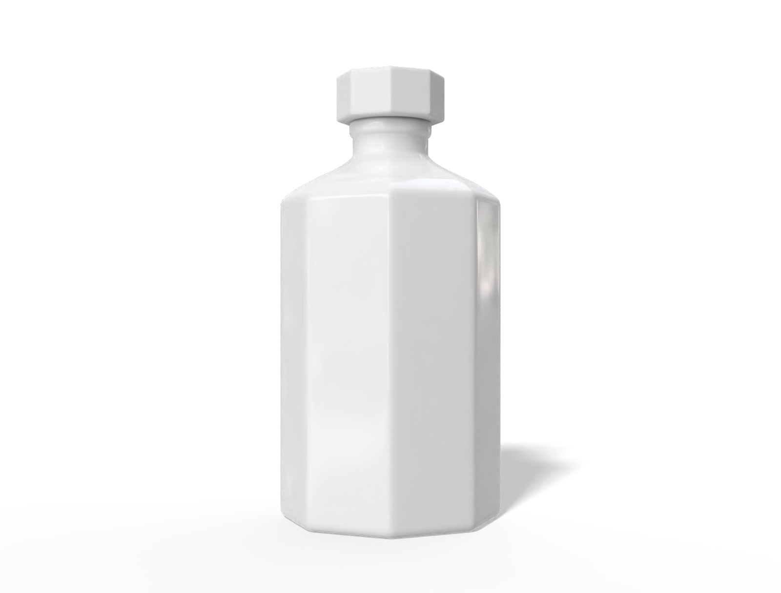 250 ml liquor bottle — Glossy ceramic