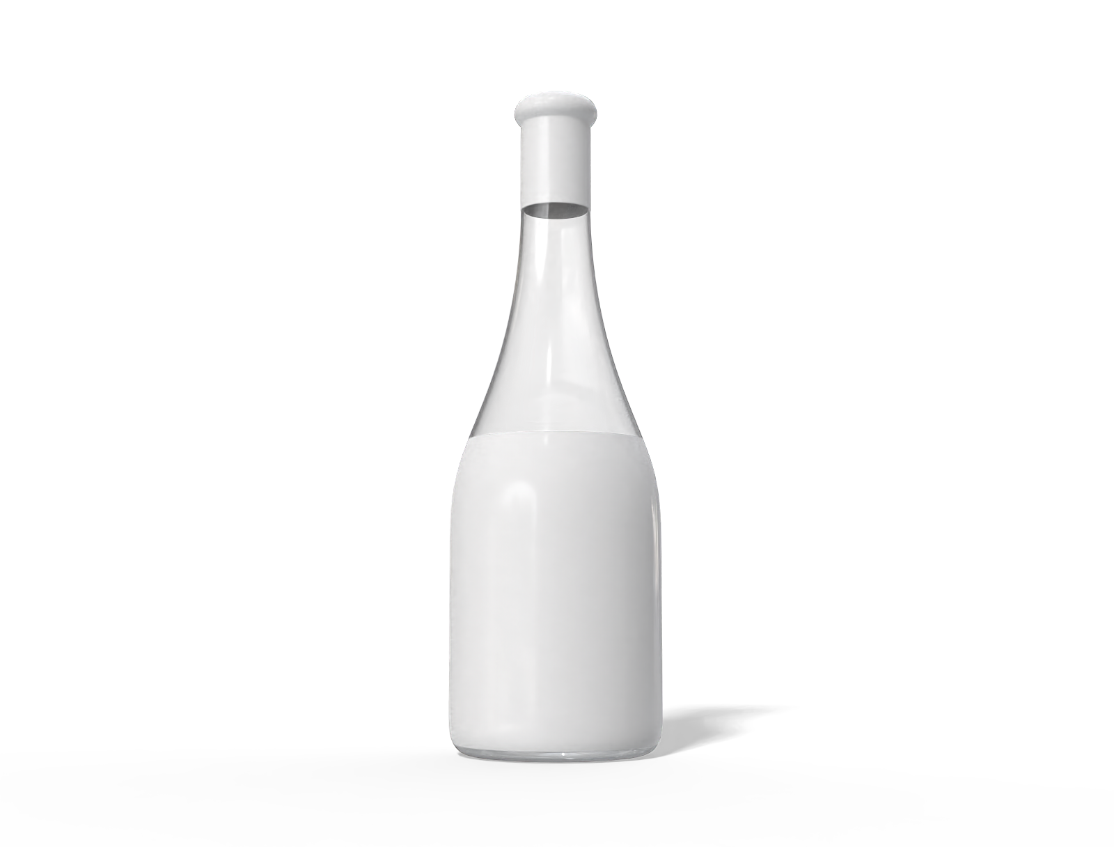 Champagne bottle — Glossy glass