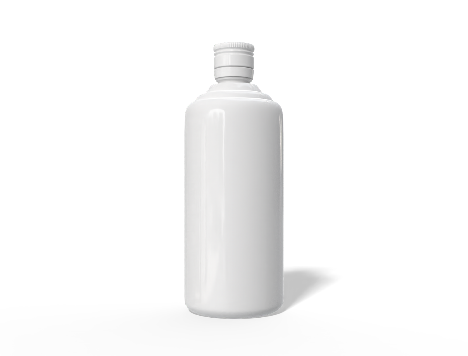 500 ml liquor bottle — Glossy ceramic