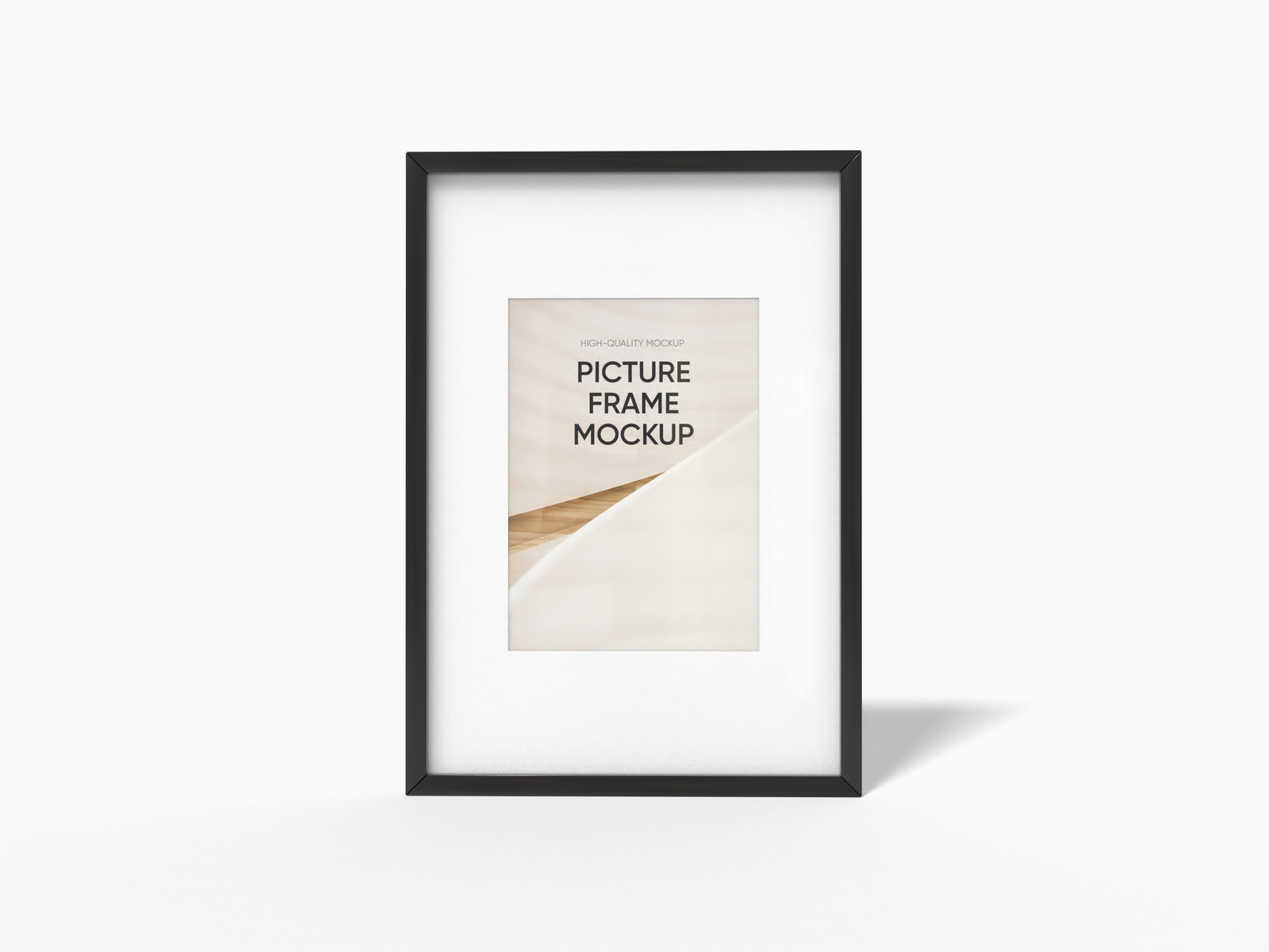 Vertical frame — Matte plastic