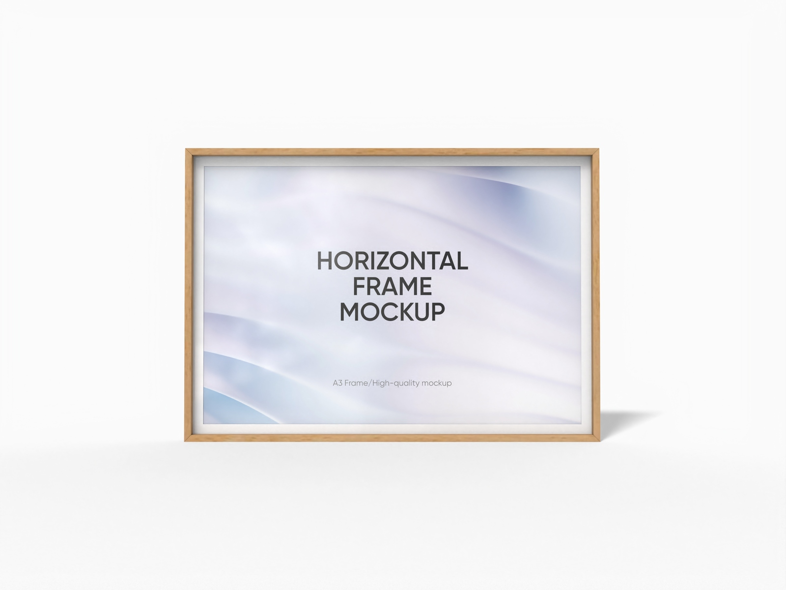 A3 horizontal frame — Wood