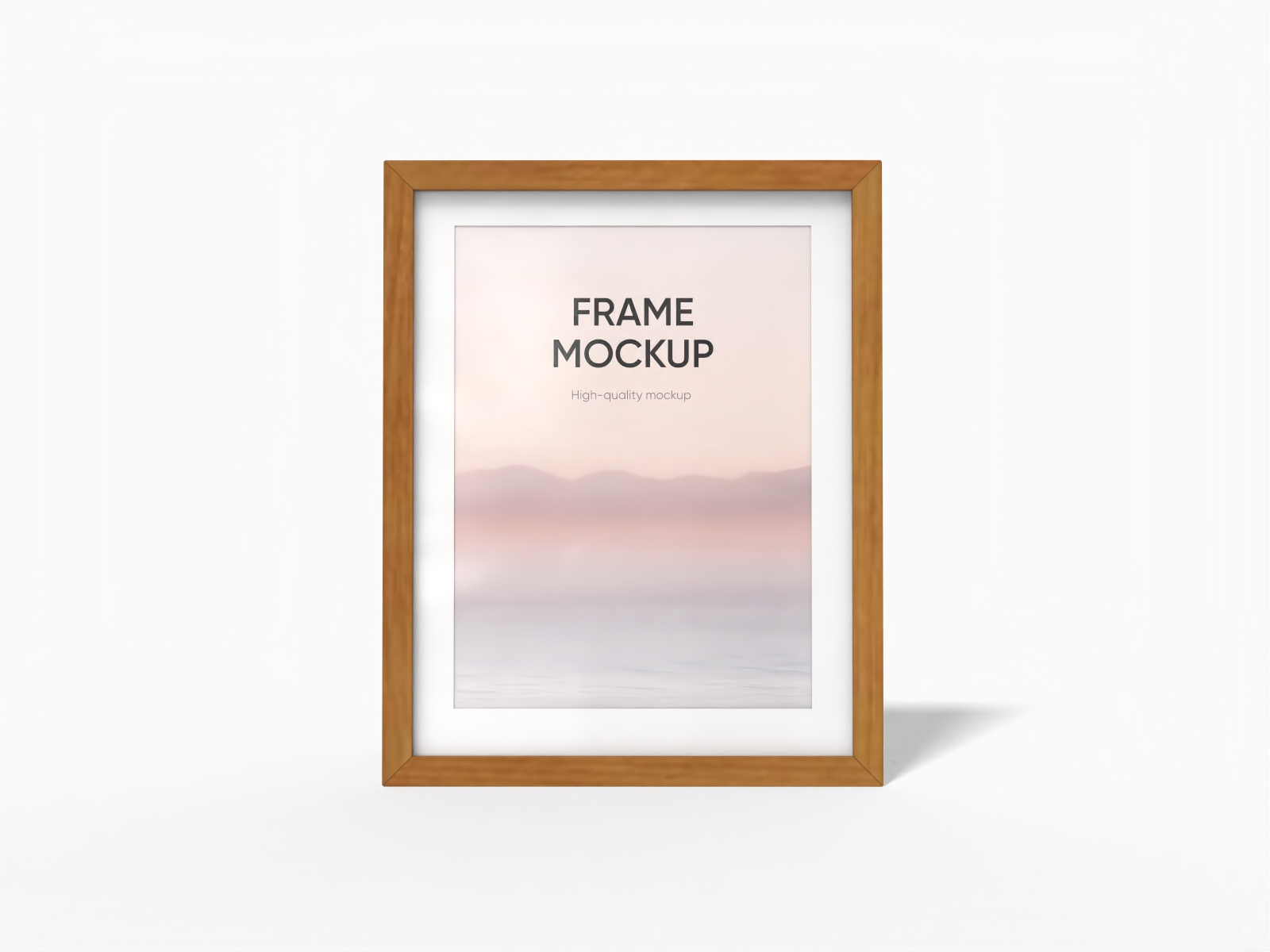 8×10" picture frame — Wood