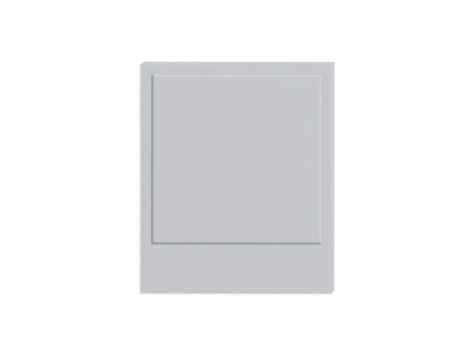 Square polaroid photo — White paperboard