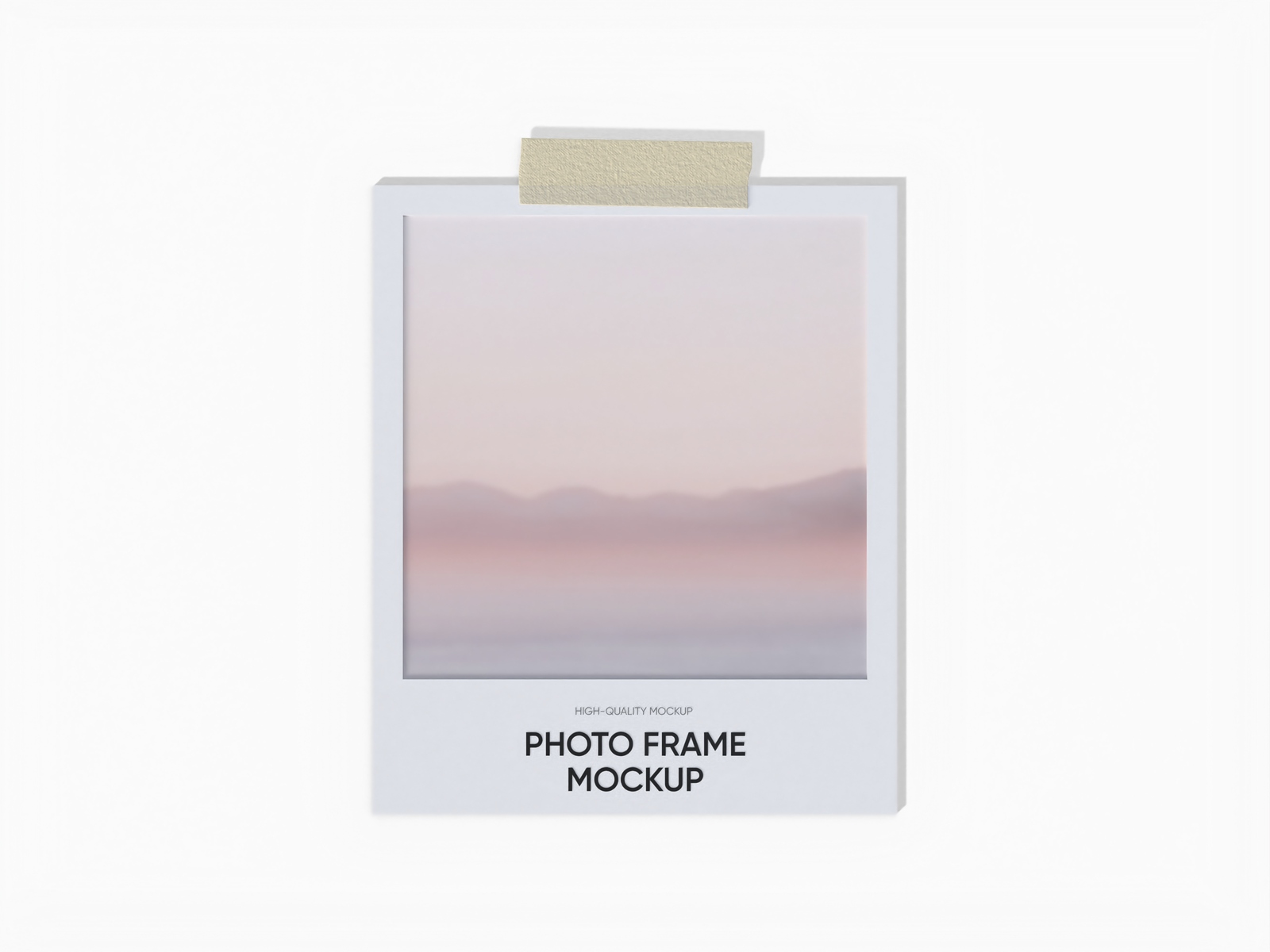 De foto Polaroid — White paperboard