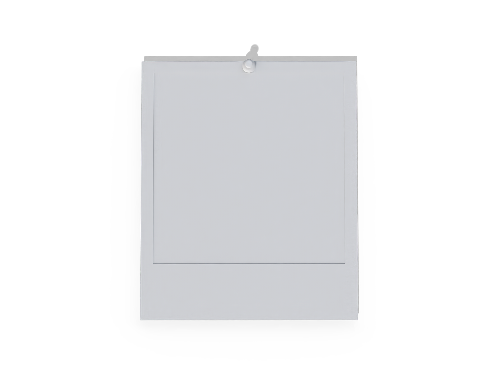Instant photo frame — White paperboard