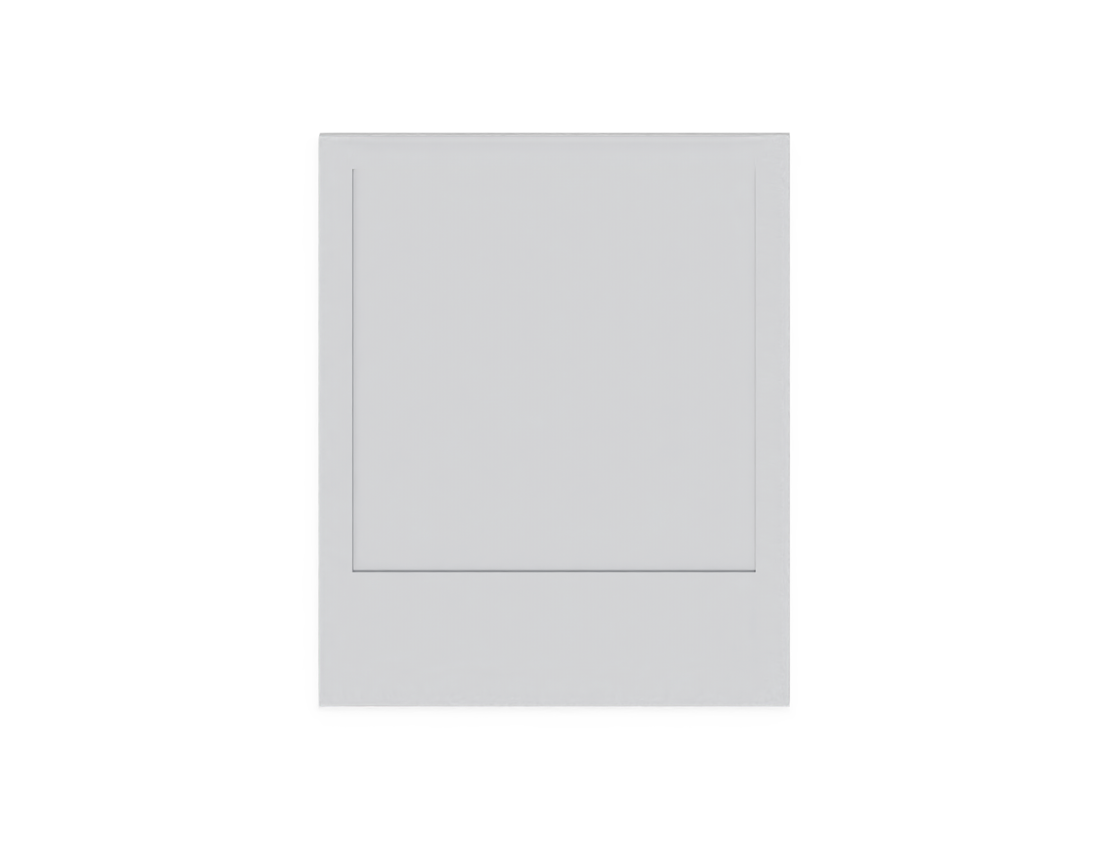 Square photo frame — White paperboard