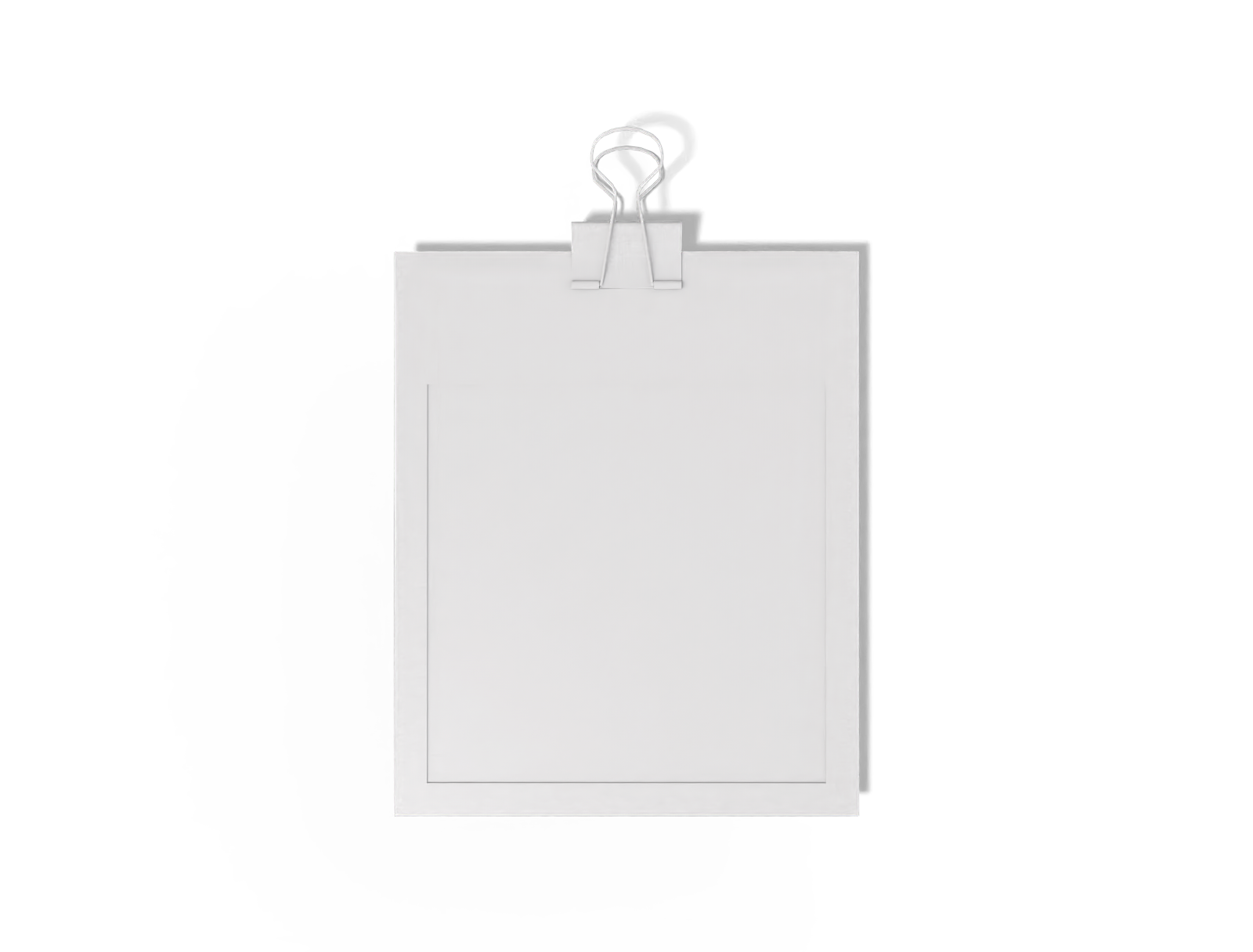 Classic photo frame — White paperboard