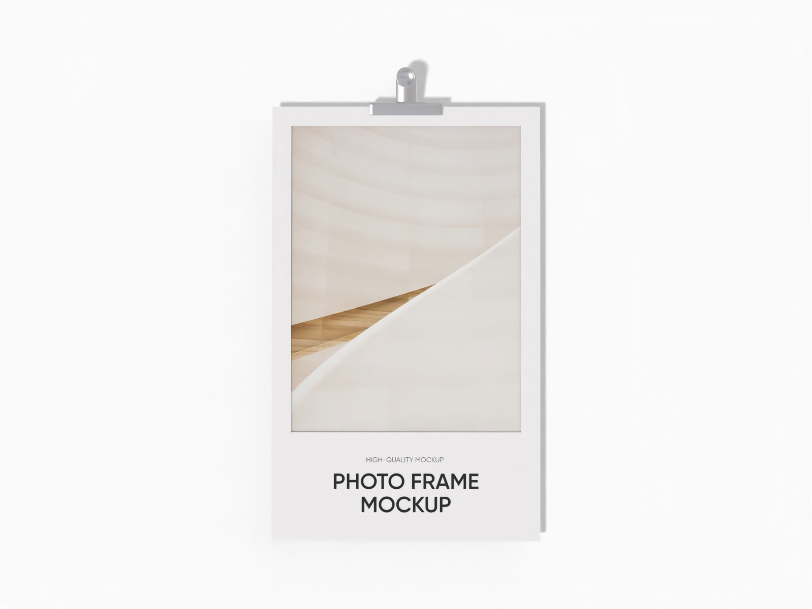Polaroid photo — White paperboard